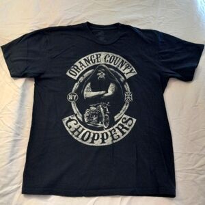 Orange County Choppers NY Men's Size Large Short Sleeve Black T Shirt.
